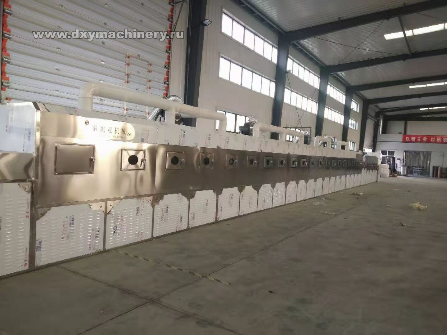 Supply of industrial microwave equipment for drying and sterilization
